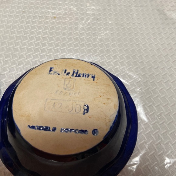 Emile Henry France Blue Scalloped Edge Mini Pie Tart Dish France 5.5" Set of 2 - Picture 6 of 11